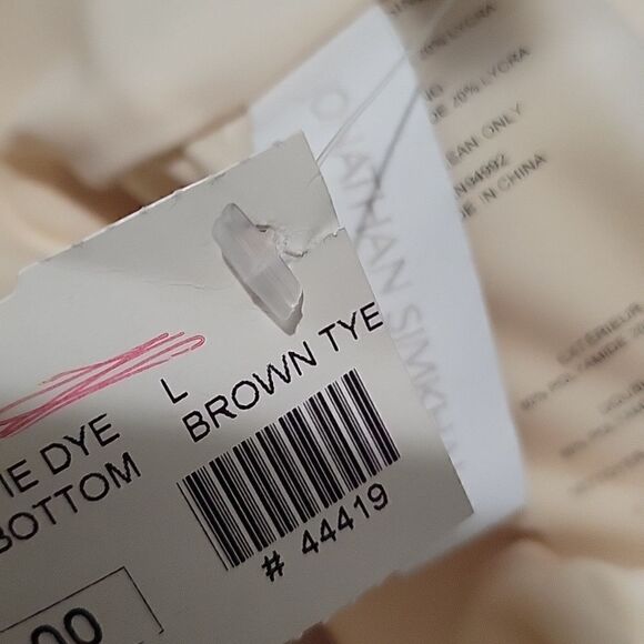 Jonathan Simkhai Angela High Rise Twist Tie Dye Bikini Bottoms - Picture 6 of 10